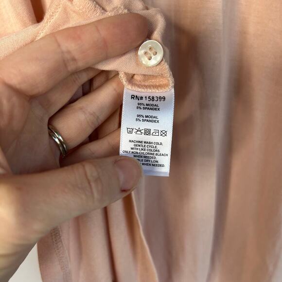 Hale Bob Pajama Set Long Sleeves Button Front Women’s XS Pink Classic Preppy - Picture 6 of 10